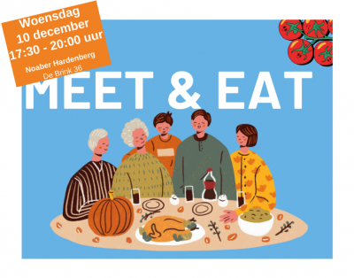 ‘Meet & Eat’ samen tafelen op 10 december 2025 in Hardenberg