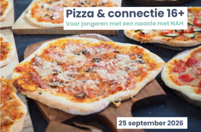 Pizza & connectie voor jongeren met een naaste met NAH in Zwolle op 25 september 2026