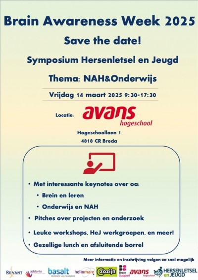 Brain Awareness Week: Symposium ‘NAH & onderwijs’ in Breda op 14 maart 2025