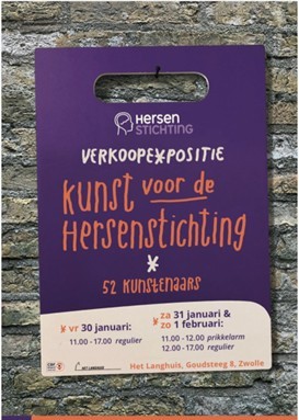 Kunst voor de Hersenstichting in Zwolle, 30 januari t/m 1 februari 2026