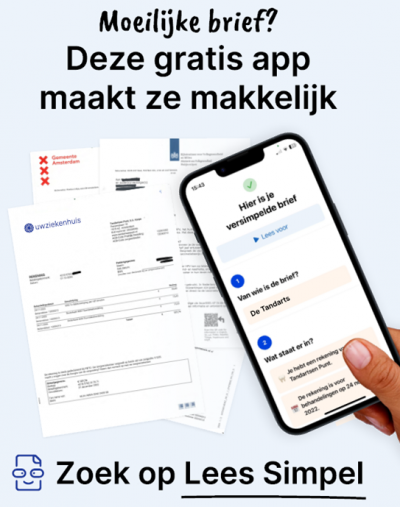 Moeilijke brief? ‘Lees Simpel’ maakt moeilijke tekst makkelijk leesbaar