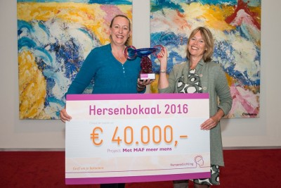‘Met MAF meer mens’ winnaar Hersenbokaal 2016 én aanwezig bij ........