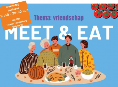 Schuif gezellig aan! ‘Meet & Eat’ samen tafelen op 1 oktober 2025 in Hardenberg