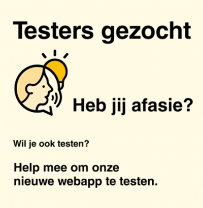Mensen met afasie gezocht om nieuwe app te testen